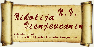 Nikolija Višnjevčanin vizit kartica